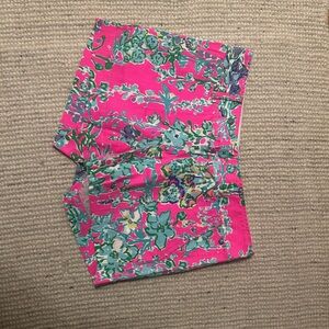 Vibrant Floral Pink Shorts Lilly Pulitzer